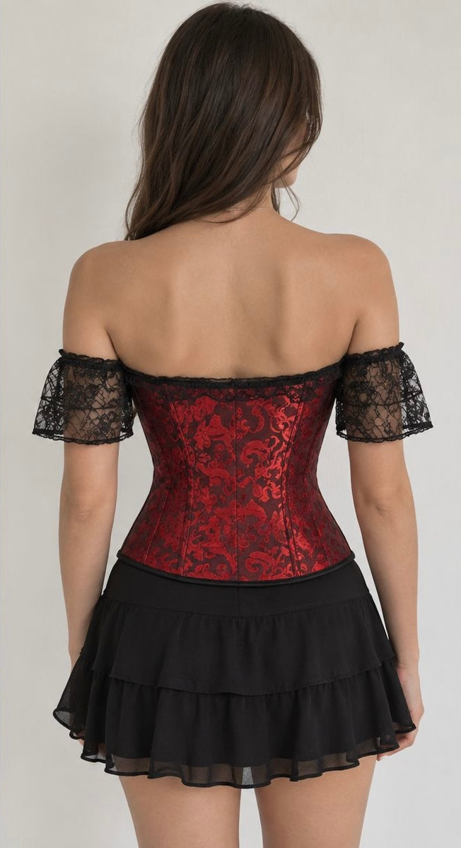 Crimson Lace Corset