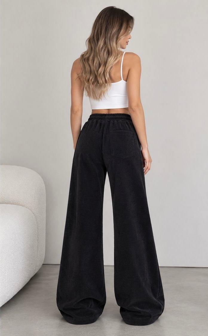 Cloud Corduroy Wide-Leg Pants