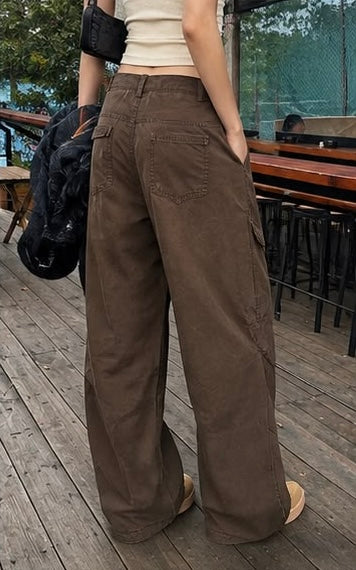 Cargo Wide-Leg Pants