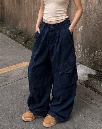 Cargo Wide-Leg Pants