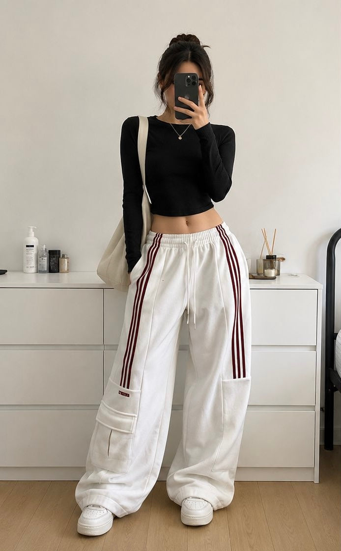 Stripe Cargo Pants