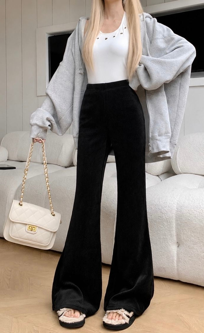 Ribbed Flare Pants
