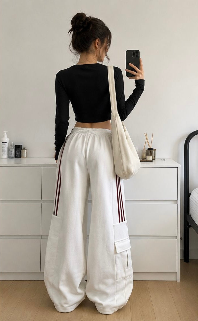 Stripe Cargo Pants