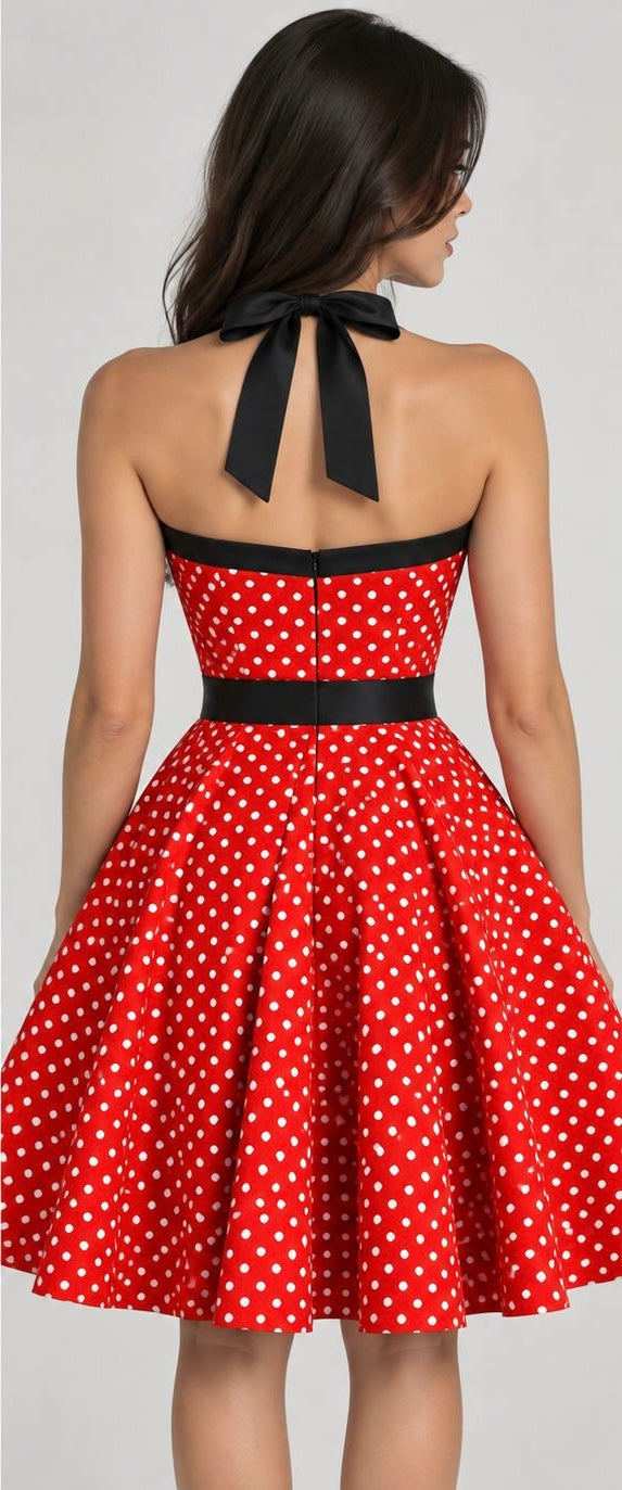 Polka Dot Swing Dress