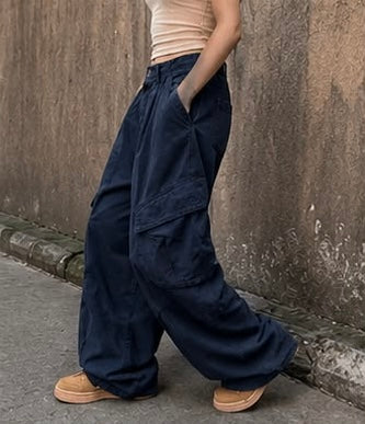 Cargo Wide-Leg Pants
