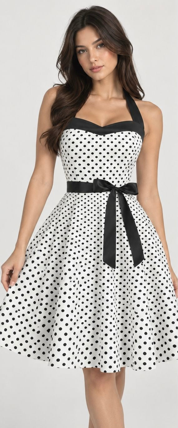 Polka Dot Swing Dress