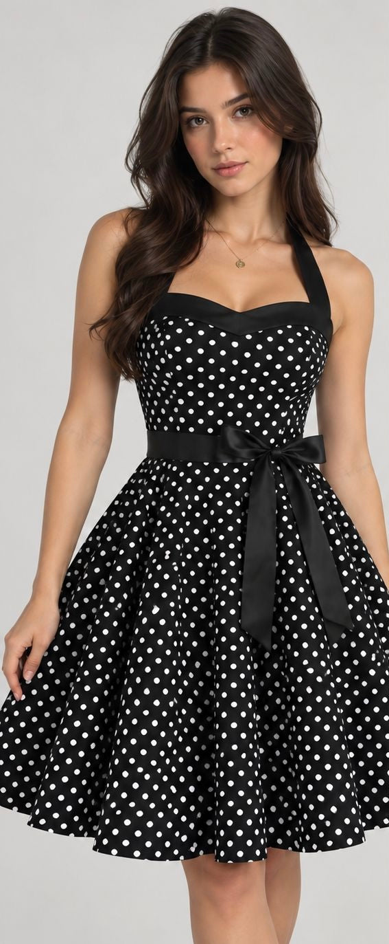 Polka Dot Swing Dress