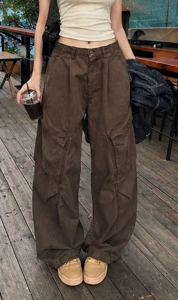 Cargo Wide-Leg Pants
