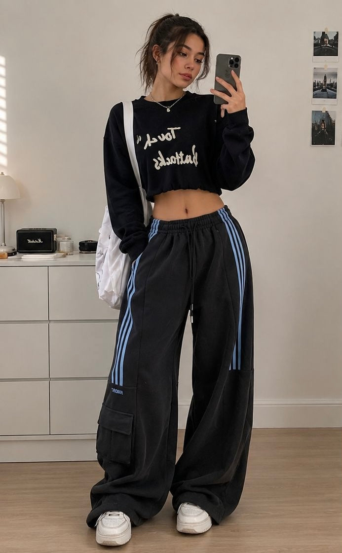 Stripe Cargo Pants