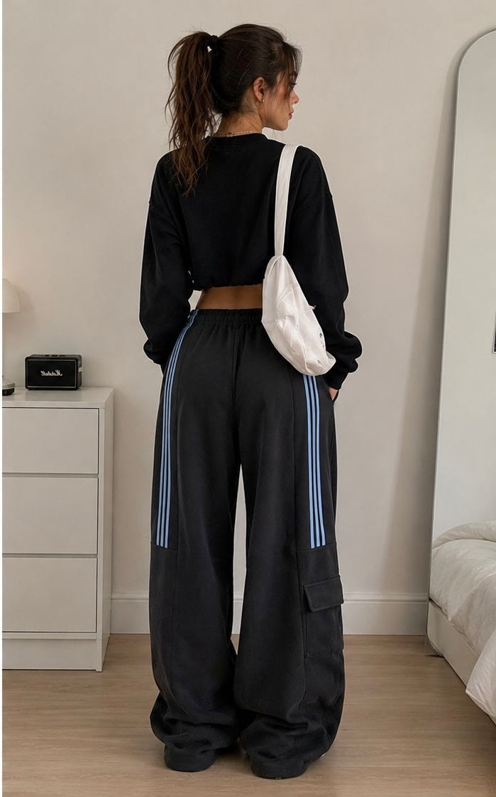 Stripe Cargo Pants
