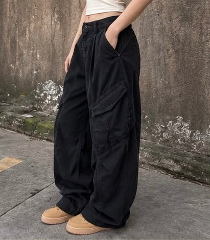 Cargo Wide-Leg Pants