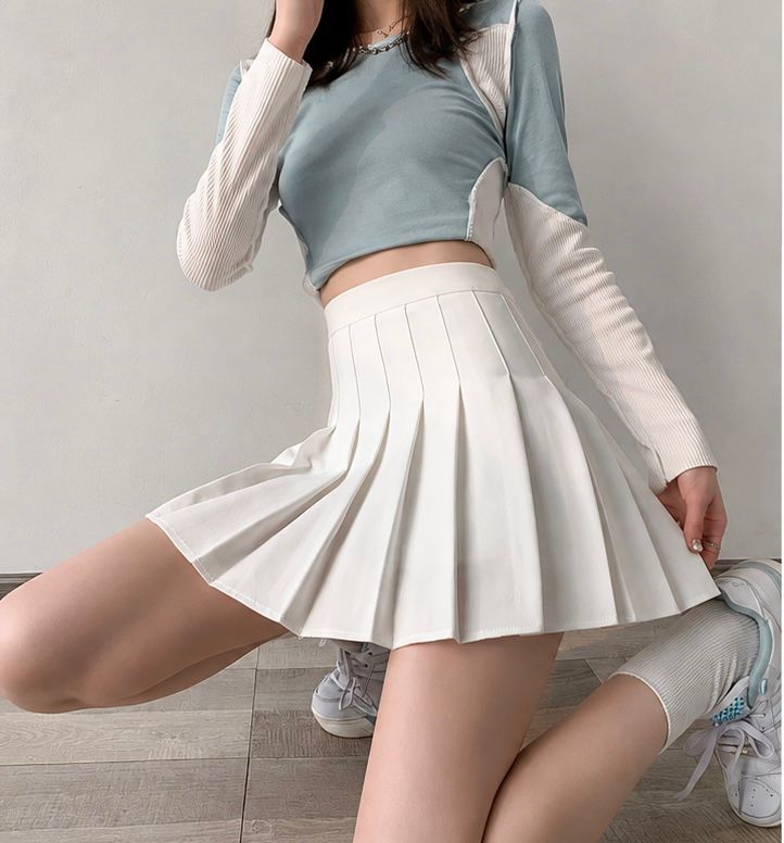 Pleated Mini Skirt